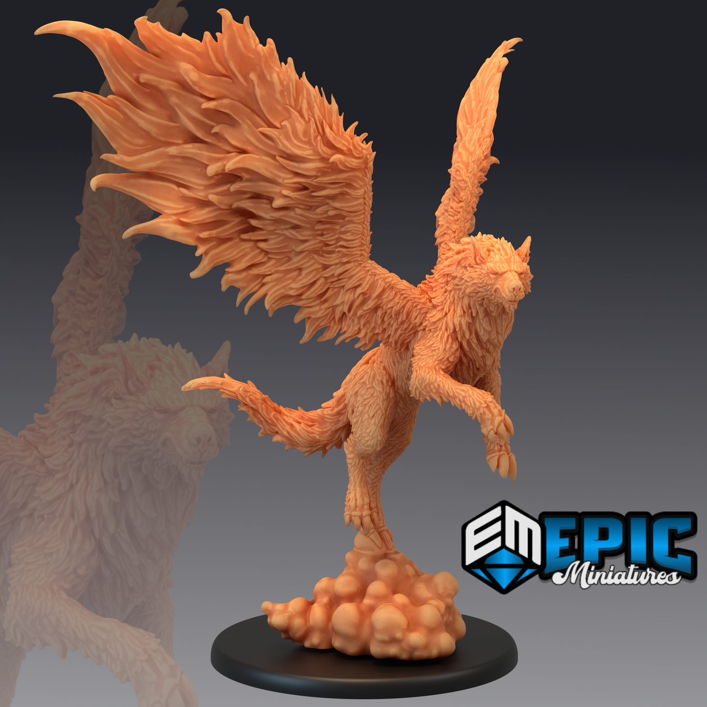 Winged Wolf Series - #30 Savage Mountains - Epic Miniatures | Large | Beast, Wings