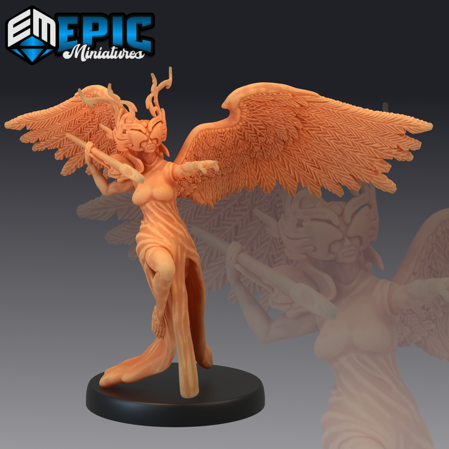 Heartless Angel Series - #32 Sky Dominion - Epic Miniatures | Medium | Humanoids, Feminine, Winged