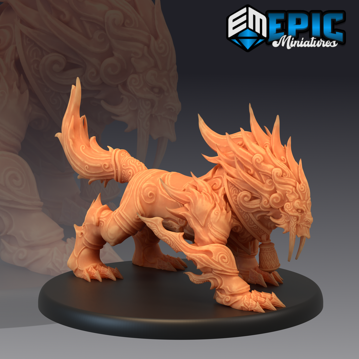 Guardian Fuu Tiger - #43 Yokai Mayhem - Epic Miniatures | Large | Beast