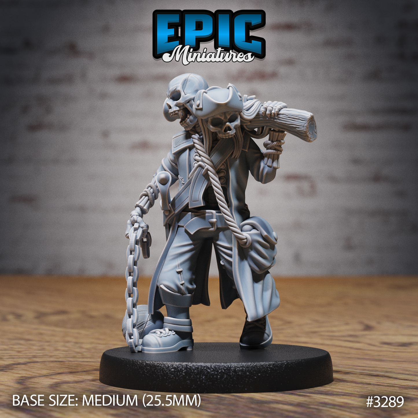 Undead Pirate Crew Series - Epic Miniatures | Undead | Pirate |Weapons | Medium