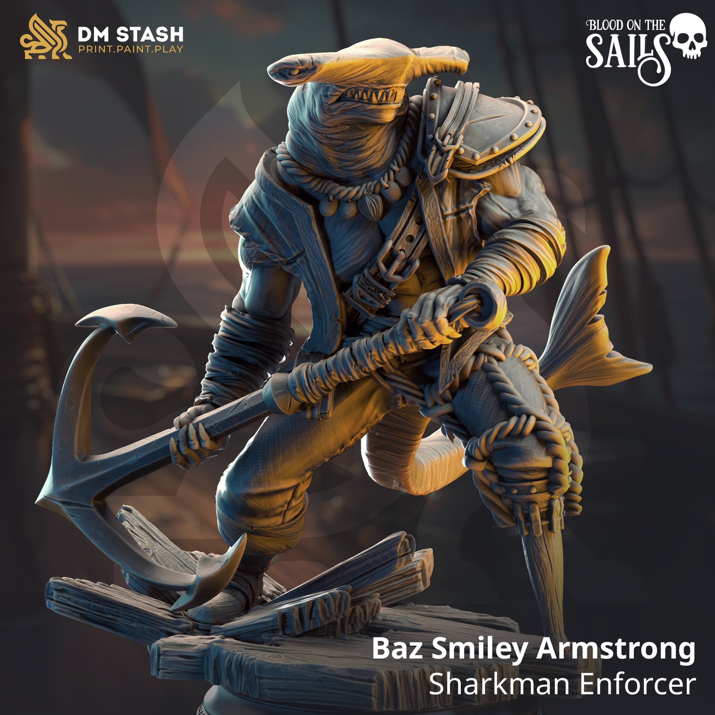 Baz "Smiley" Armstrong - Sharkman Enforcer | DM Stash | Blood on the Sails
