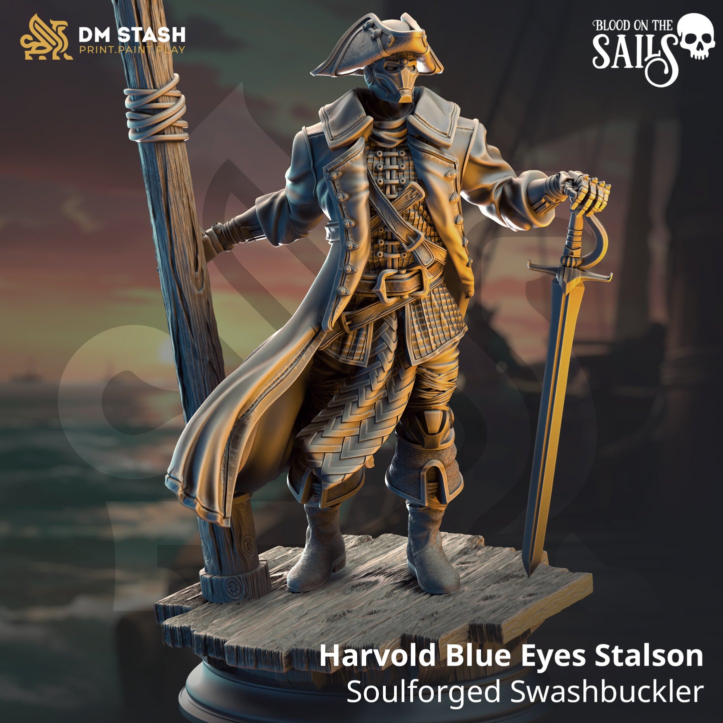 Harvold "Blue Eyes" Stalson - Soulforged Swashbuckler | DM Stash | Blood on the Sails