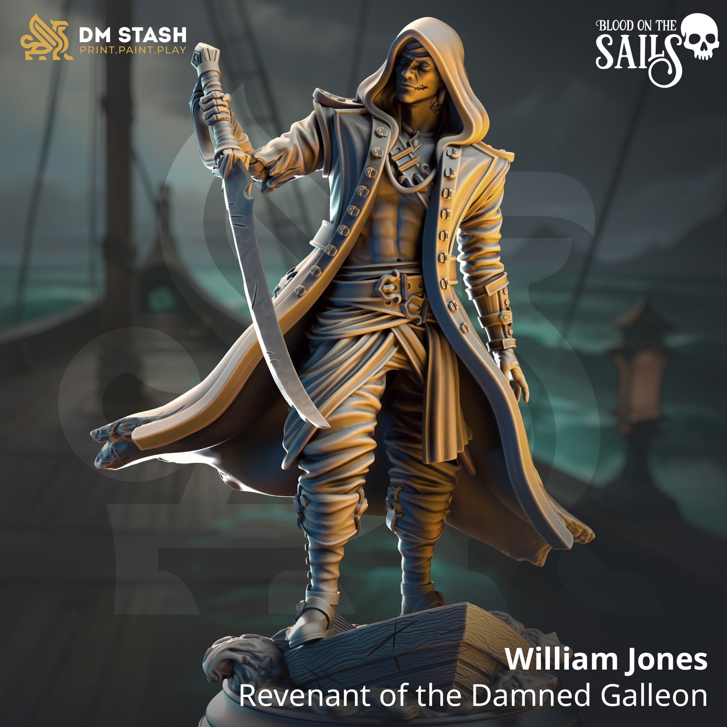 William Jones - Revenant of the Damned Galleon | DM Stash | Blood on the Sails