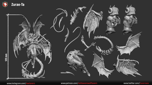 Zurae-Ta succubus diorama | White Werewolf Tavern | Legion of Devils
