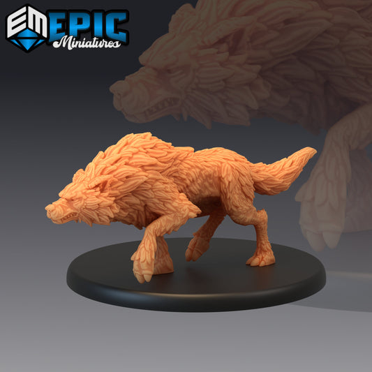 Winter Wolves (2 sizes) - Epic Miniatures | Large | Tundra | Ice | Arctic | Mount | Hound | Wolf
