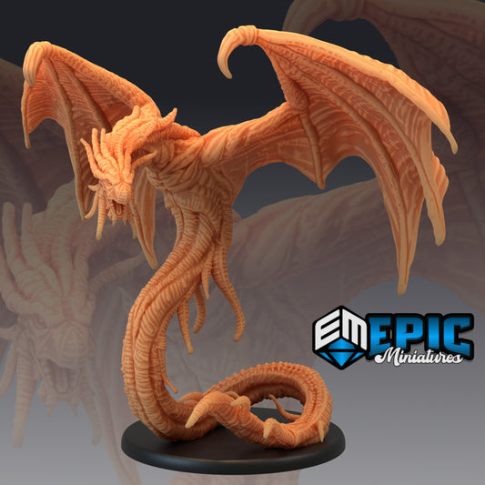 Hunting Horror - Epic Miniatures | Large | D&D | Winged Serpent