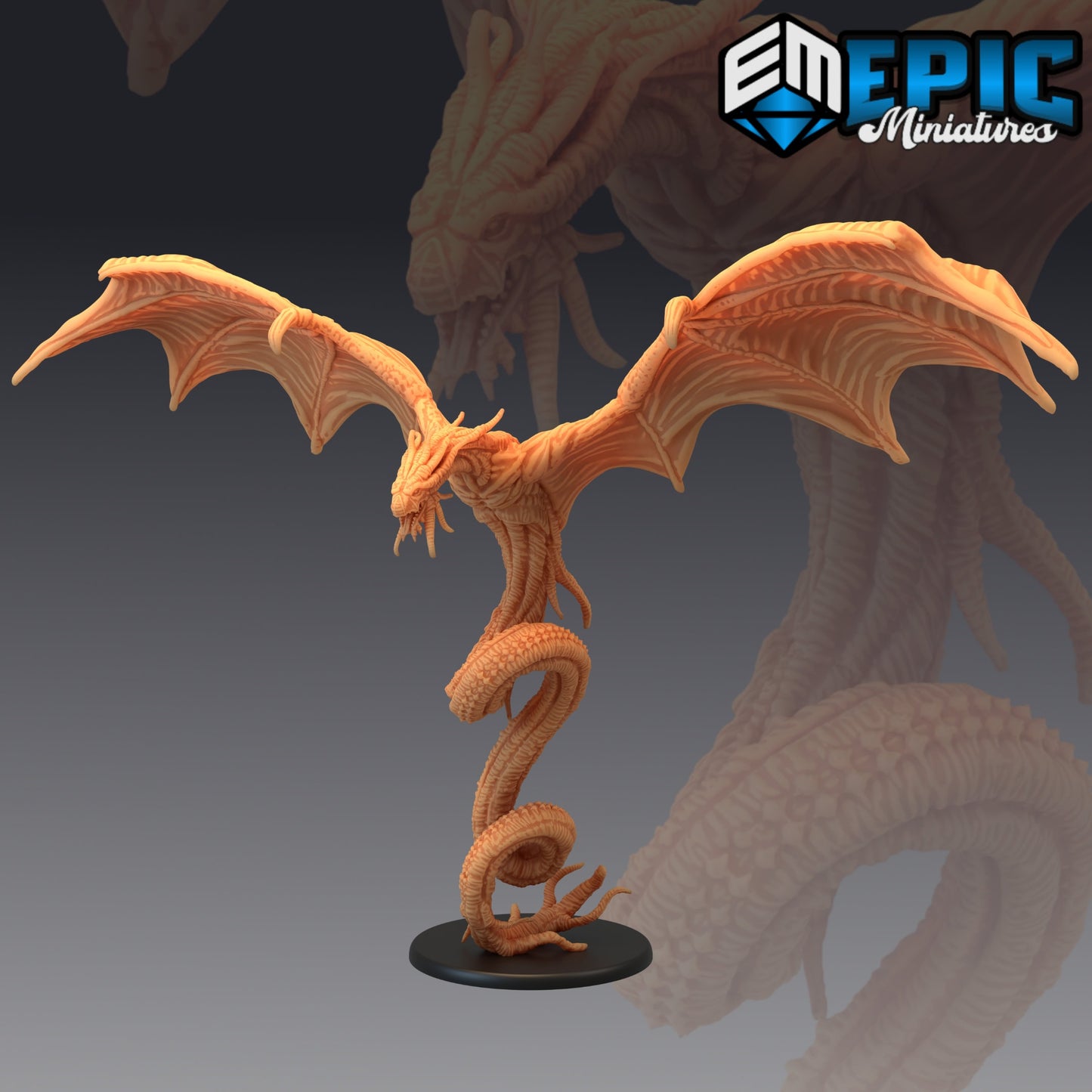 Hunting Horror - Epic Miniatures | Large | D&D | Winged Serpent