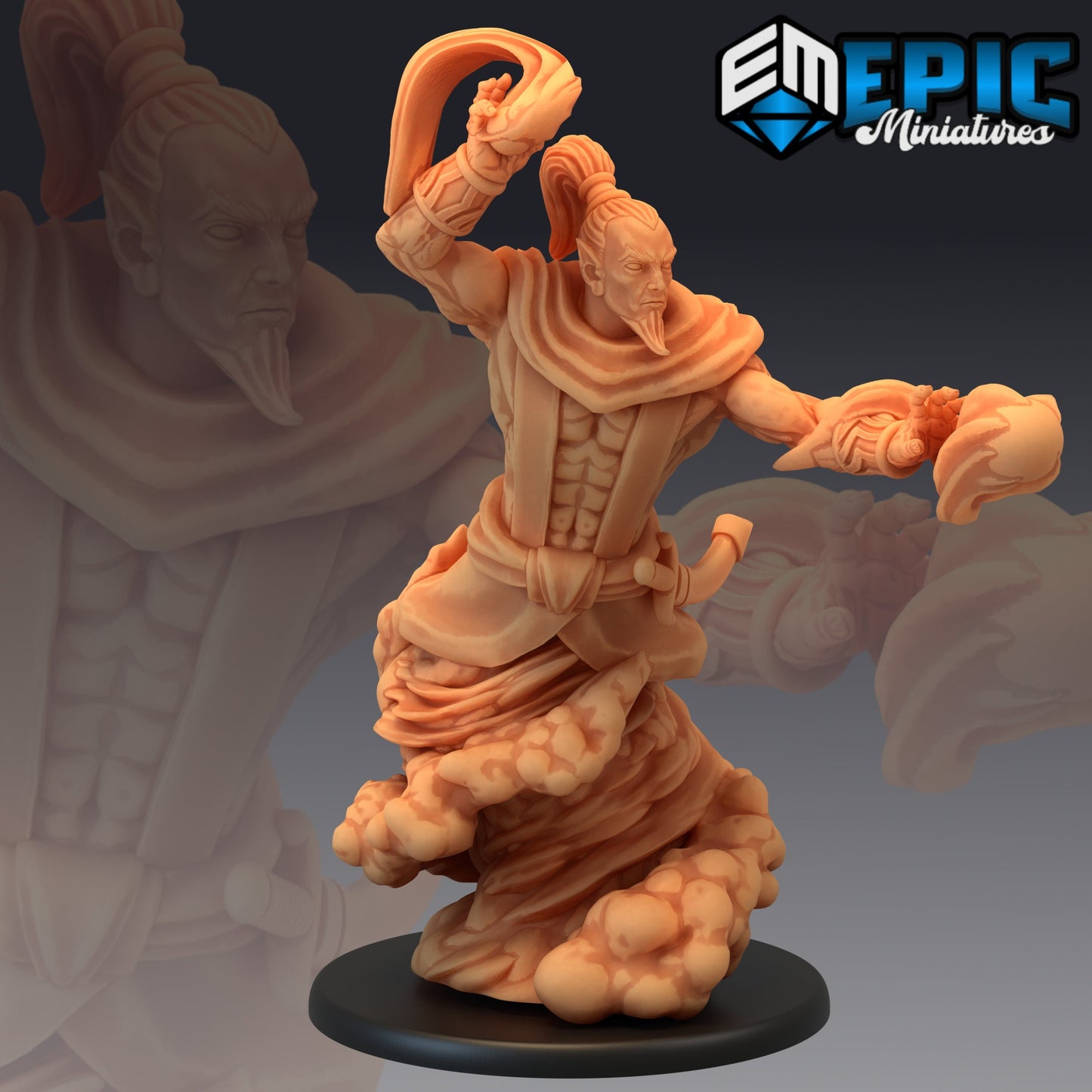 Djinni Magic 486 - #16 Mythical Desert - Epic Miniatures | Djinni, Genie, Elemental, Magic