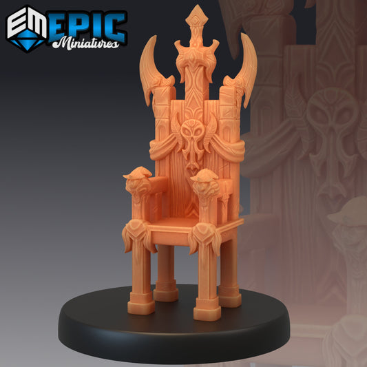 Corrupt King Throne - Epic Miniatures | Human, King, Corrupt, Throne, Chair, Set Piece