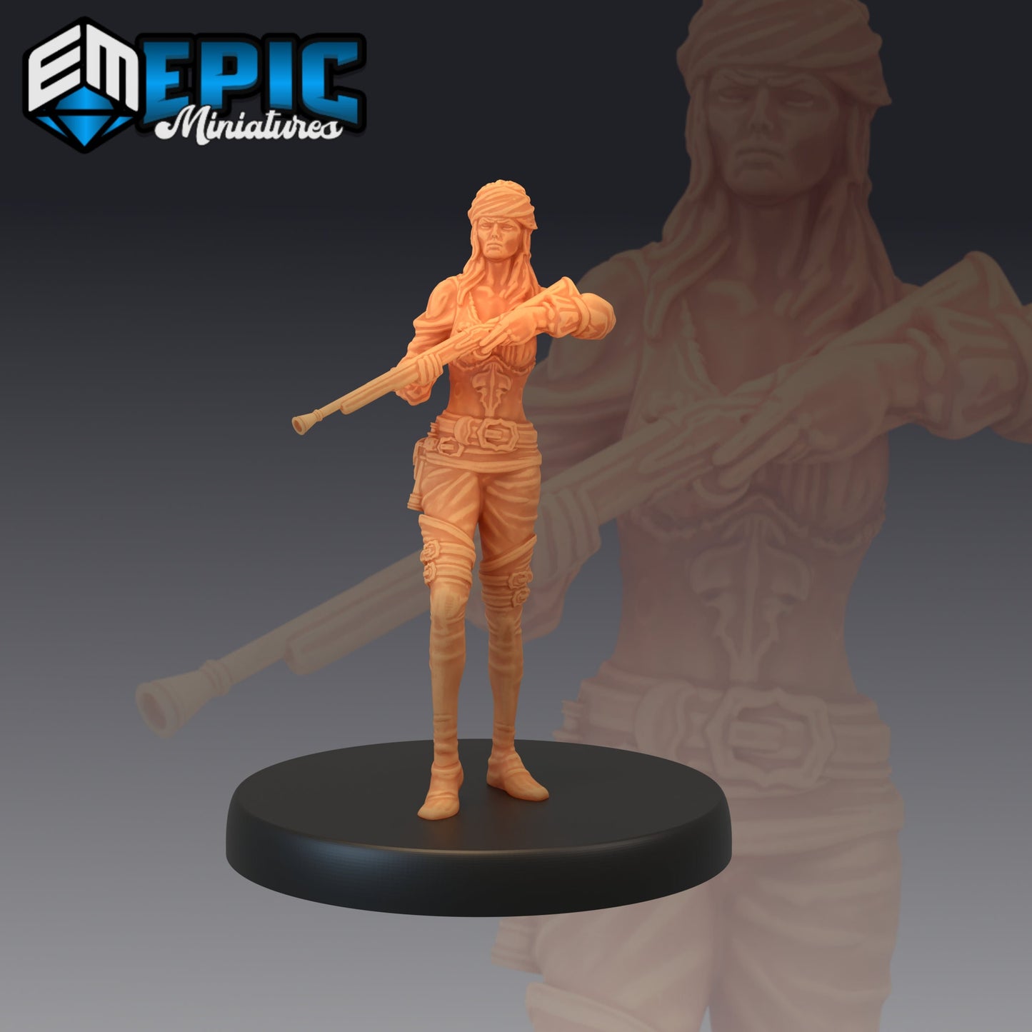 Pirate Gunner Rifle - Epic Miniatures | Pirate, Gunner, Rifle, Female Pirate