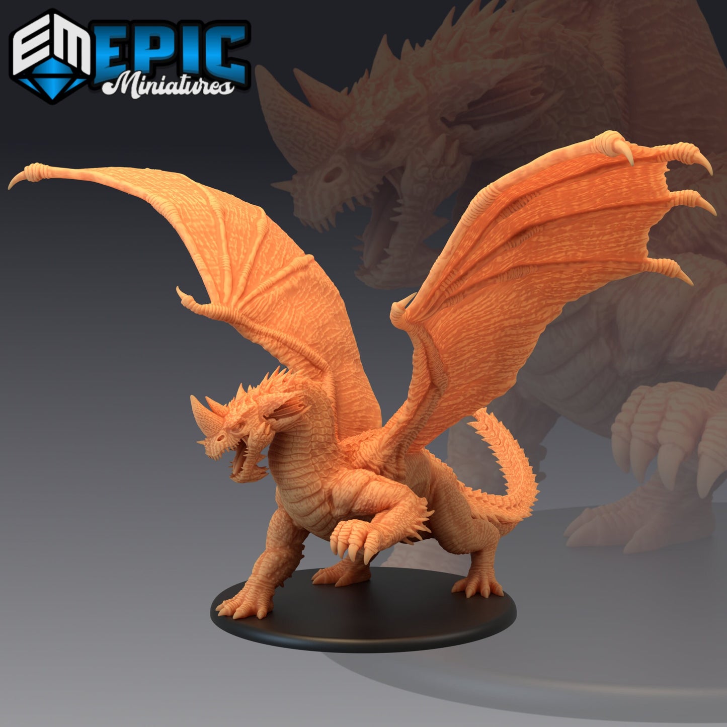 Adult Blue Dragon 453 - #16 Mythical Desert - Epic Miniatures | Adult Dragon, Dragon