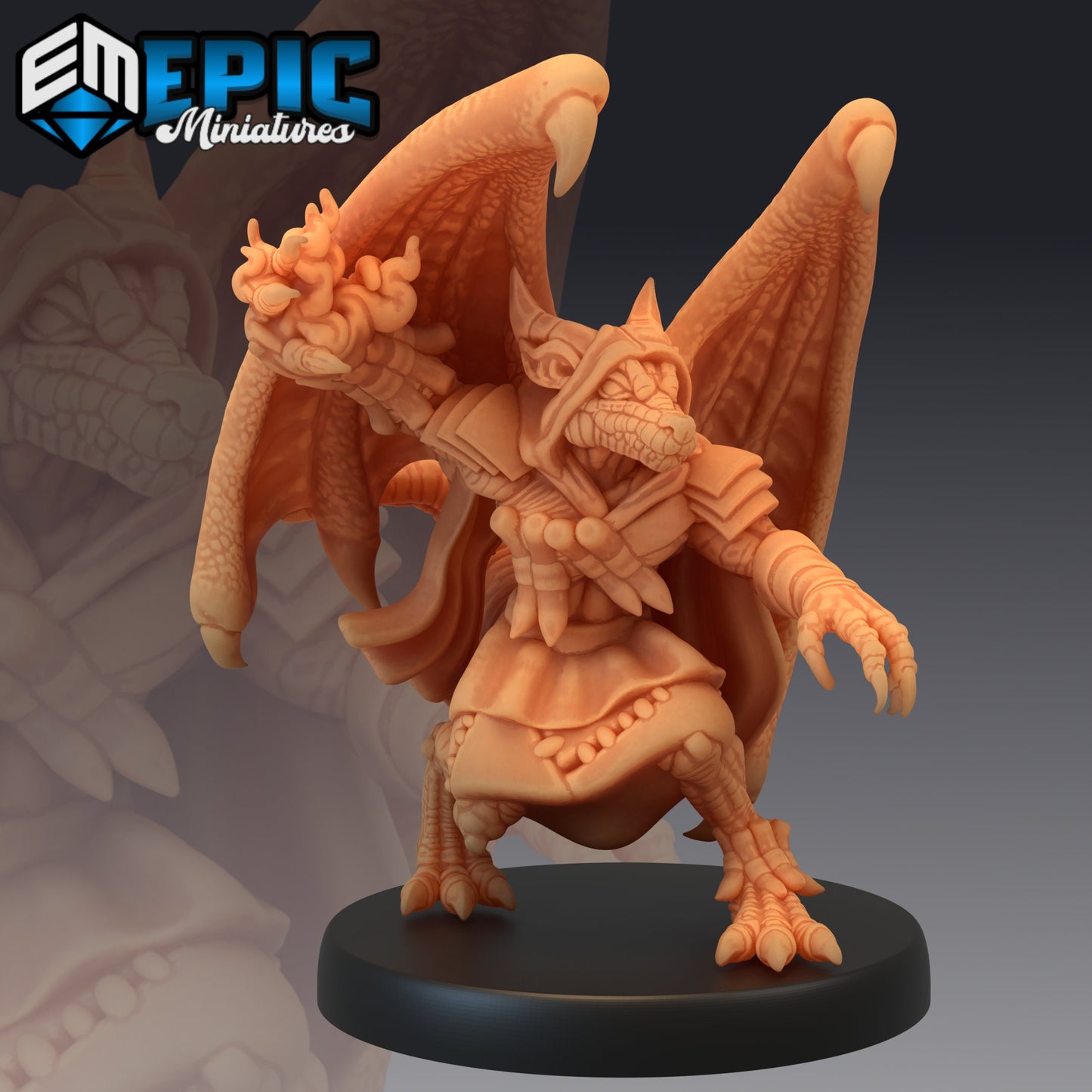 Winged Kobold Shaman 462 - #16 Mythical Desert - Epic Miniatures | Kobold, Shaman, Winged