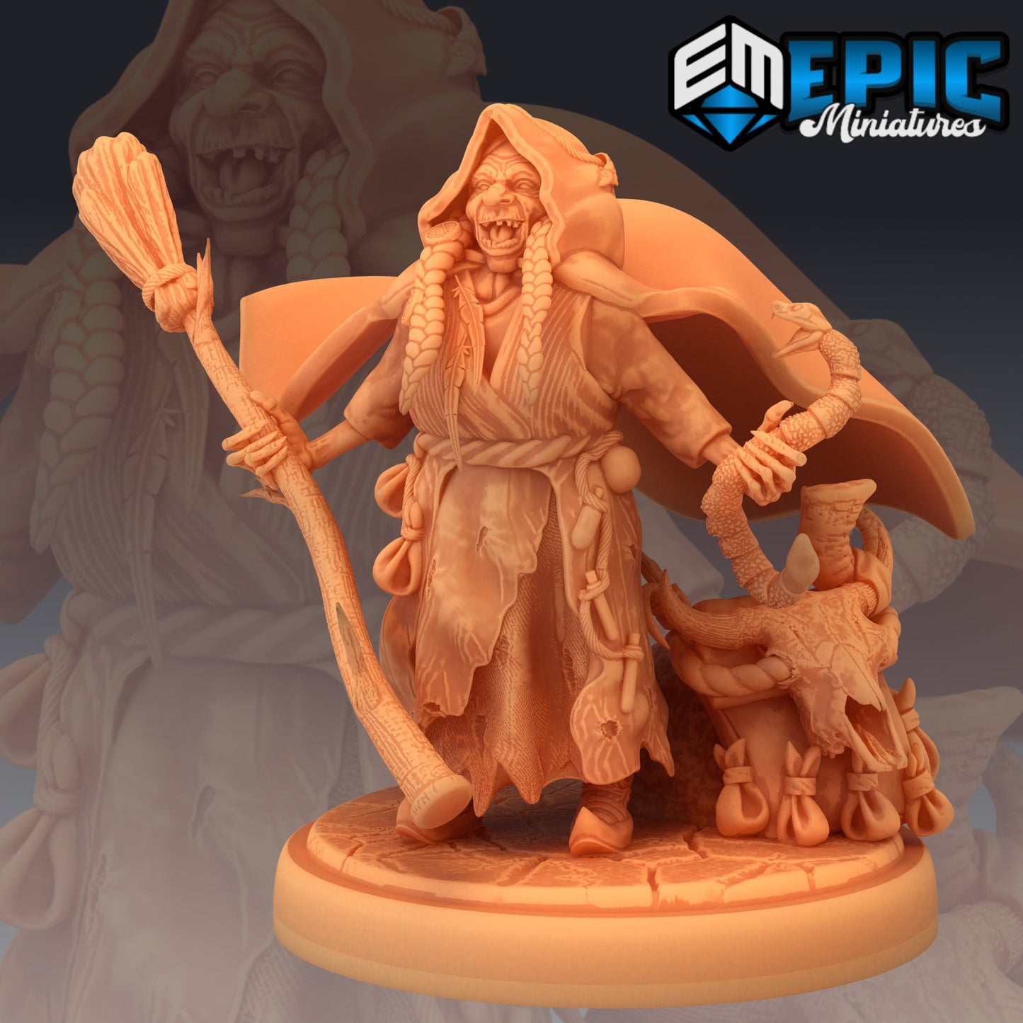 Baba Yaga Magic - Epic Miniatures | Dungeons and Dragons | Pathfinder | Nightmare, Baba Yaga
