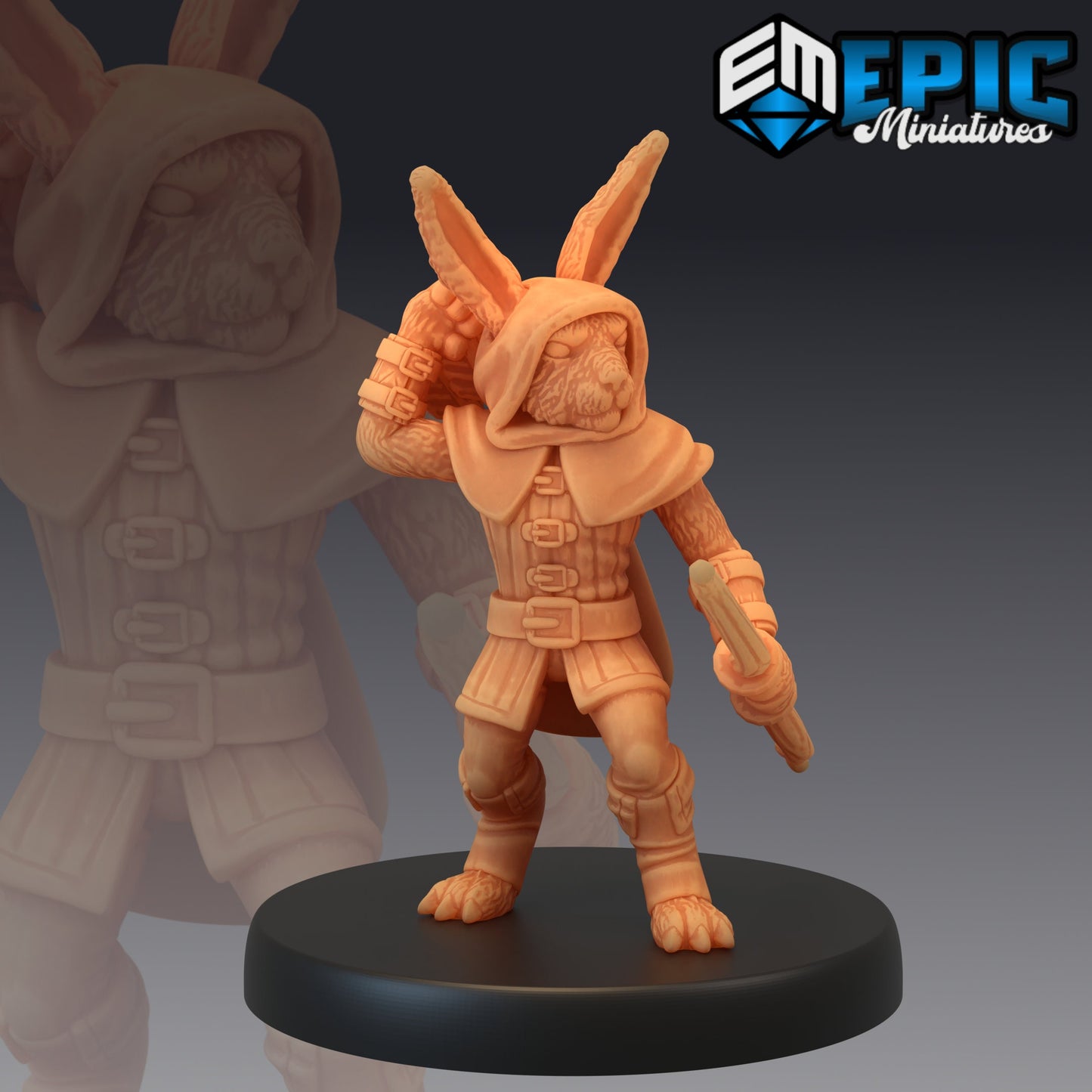 Bunny Archer - Epic Miniatures | Medium | Humanoids, Masculine, Bow