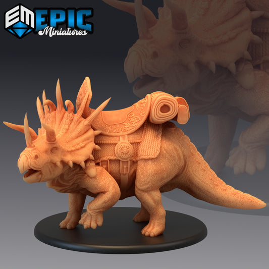 Triceratops Mounted - Epic Miniatures | Huge | Beast