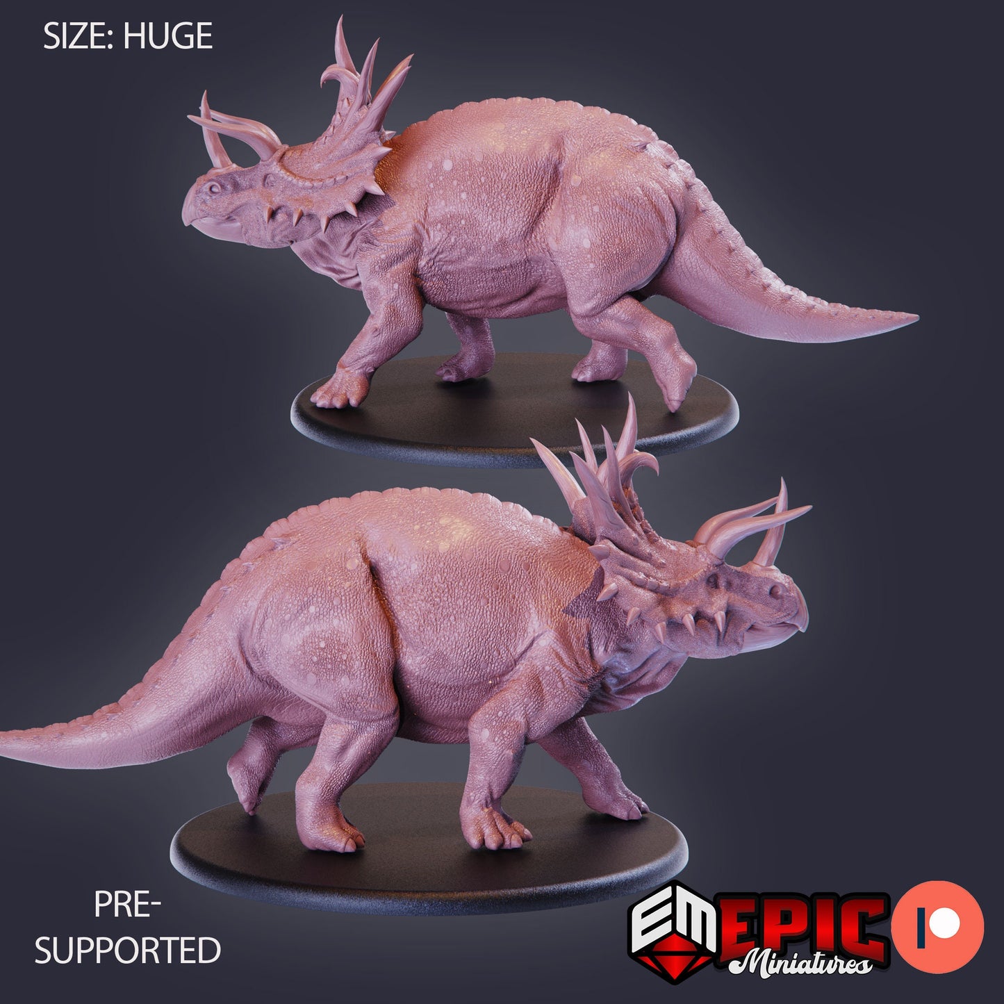 Triceratops Series - Epic Miniatures | Huge | Beast