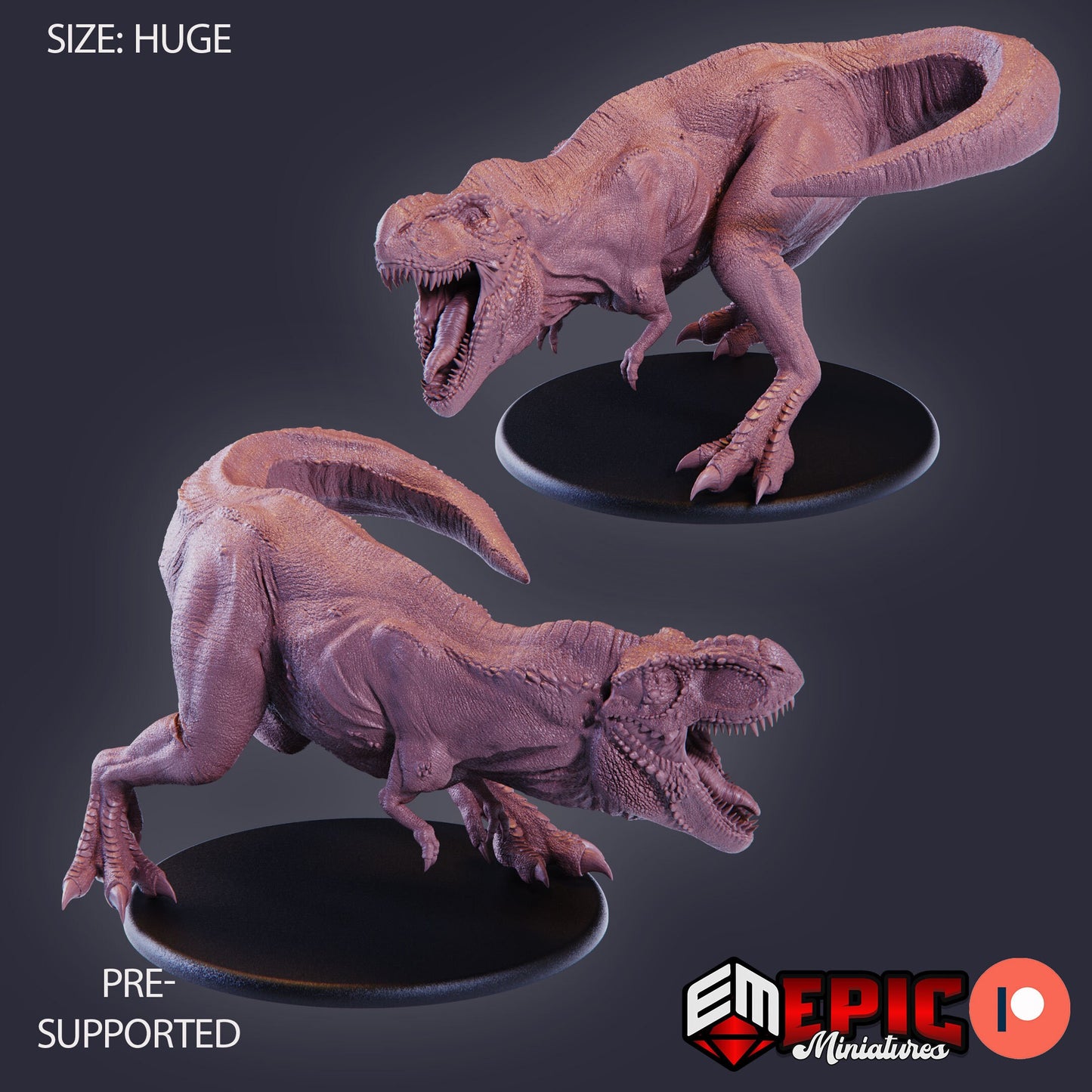 T-Rex Attacking 876 - #26 Lost Paradise - Epic Miniatures | Huge | Beast