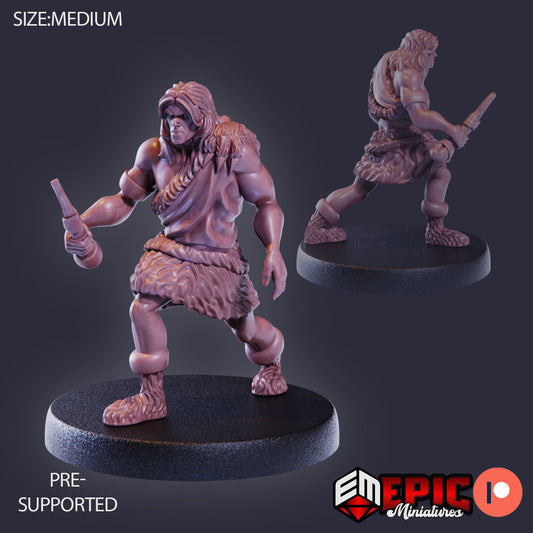Caveman Bone 889 - #26 Lost Paradise - Epic Miniatures | Medium | Human, Masculine, Bone