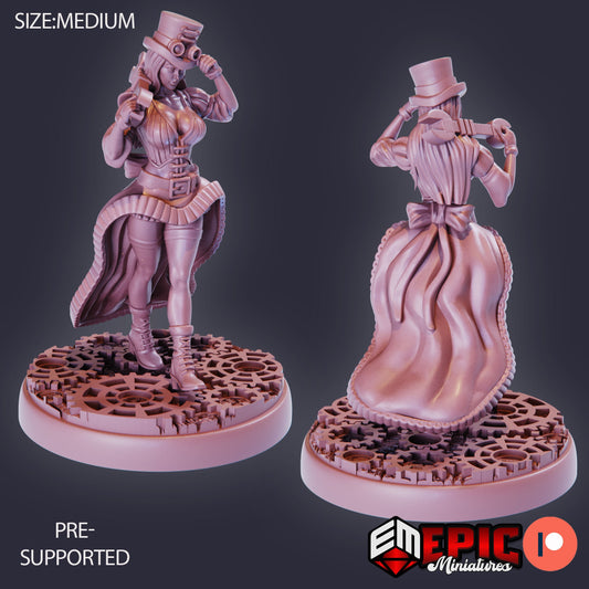 Mechanic Victoria 919 - #27 Gear Town - Epic Miniatures | Medium | Human, Feminine, Instrument