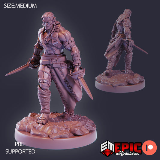 Elven Barbarian 882 - #26 Lost Paradise - Epic Miniatures | Medium | Human, Masculine, Blade