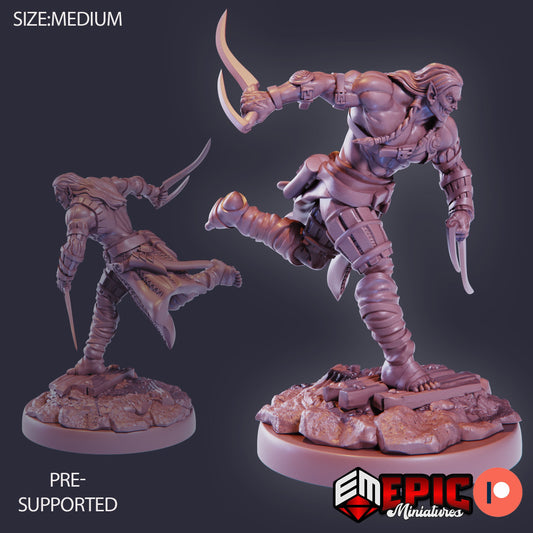 Elven Barbarian Bloodlust 884 - #26 Lost Paradise - Epic Miniatures | Medium | Human, Masculine, Blade