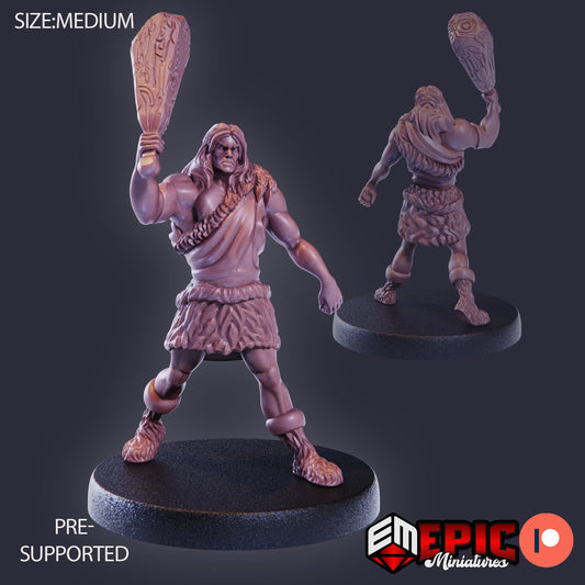 Caveman Club 891 - #26 Lost Paradise - Epic Miniatures | Medium | Human, Masculine, Club