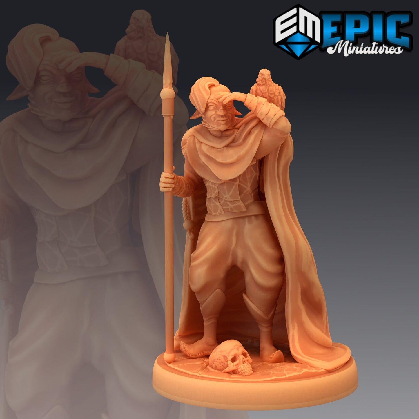 Fir Bholg Scouting 897 - #26 Lost Paradise - Epic Miniatures | Medium | Human, Masculine, Spear