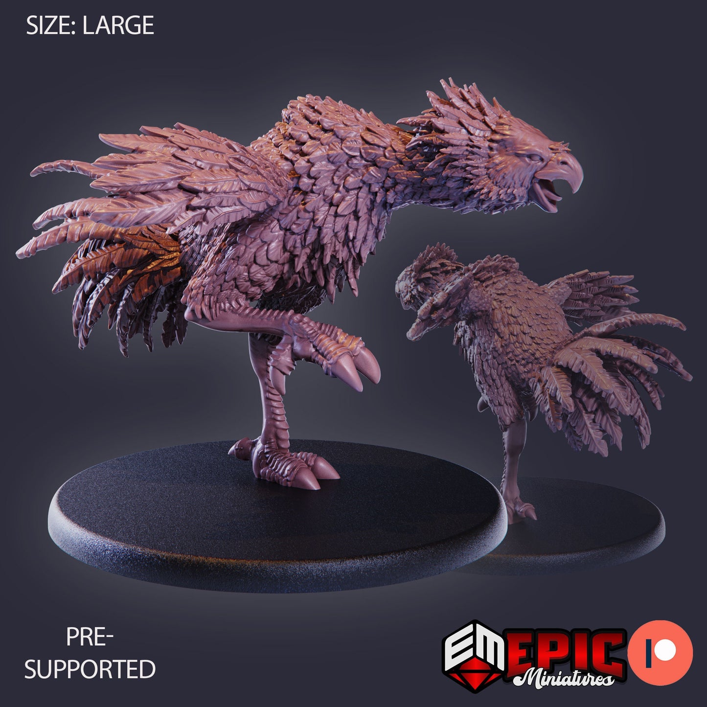 Terror Bird Attacking 899 - #26 Lost Paradise - Epic Miniatures | Large | Beast