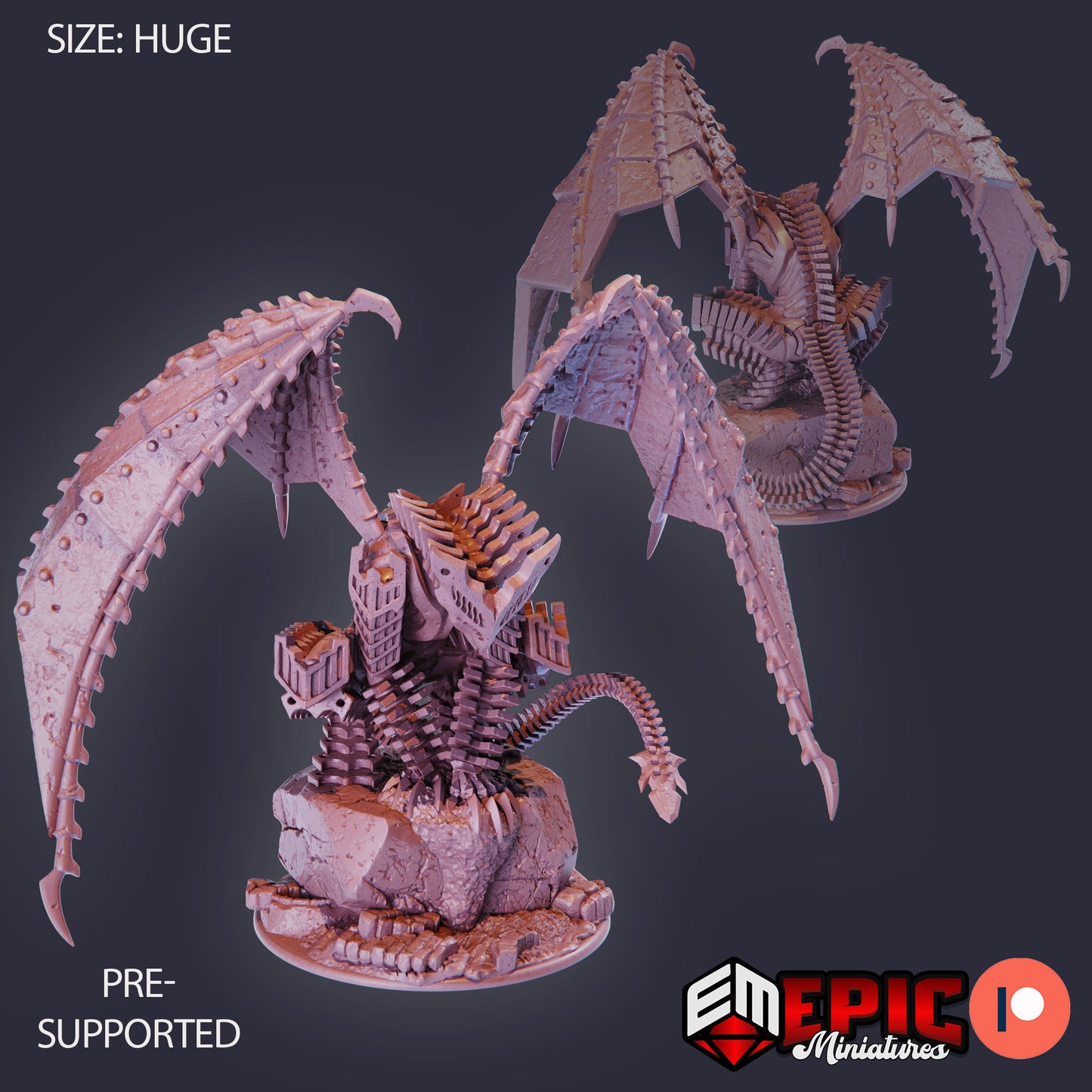 Steel Forged Dragon 912 - #27 Gear Town - Epic Miniatures | Huge | Dragon