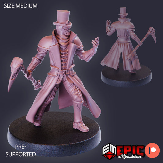 Masked Baron Staff 937 - #27 Gear Town - Epic Miniatures | Medium | Human, Masculine, Staff