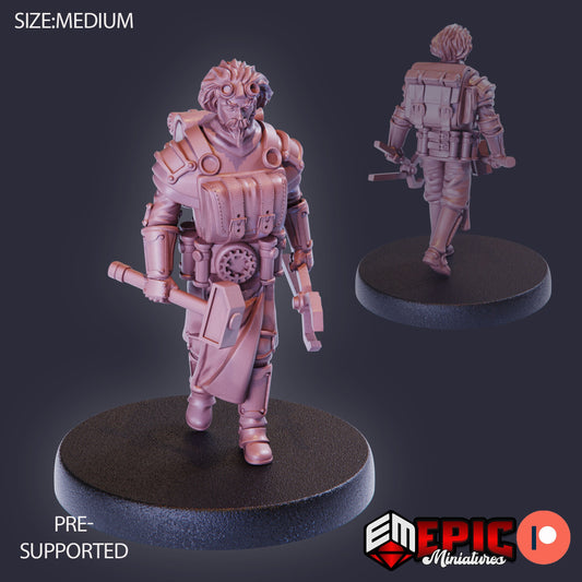 Artificer Baldrick - Epic Miniatures | Medium | Human, Masculine, Hammer, Instrument