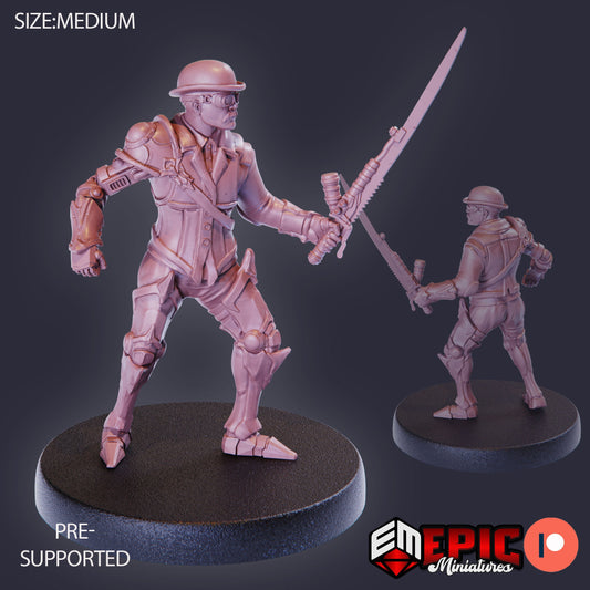 Lord Hamilton Sword 955 - #27 Gear Town - Epic Miniatures | Medium | Human, Masculine, Sword