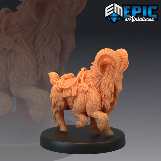 Climbing Ram Series - #30 Savage Mountains - Epic Miniatures | Medium | Animal, Masculine