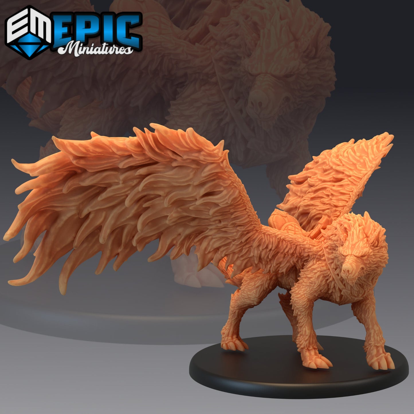Winged Wolf Series - #30 Savage Mountains - Epic Miniatures | Large | Beast, Wings