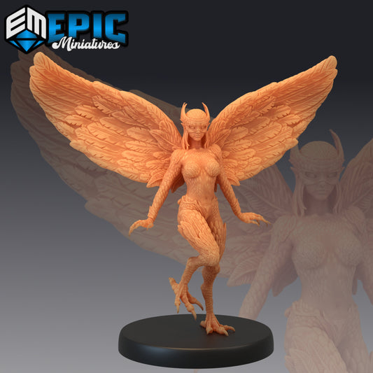 Mountain Harpy Series - Epic Miniatures | Medium | Humanoids, Feminine, Wings