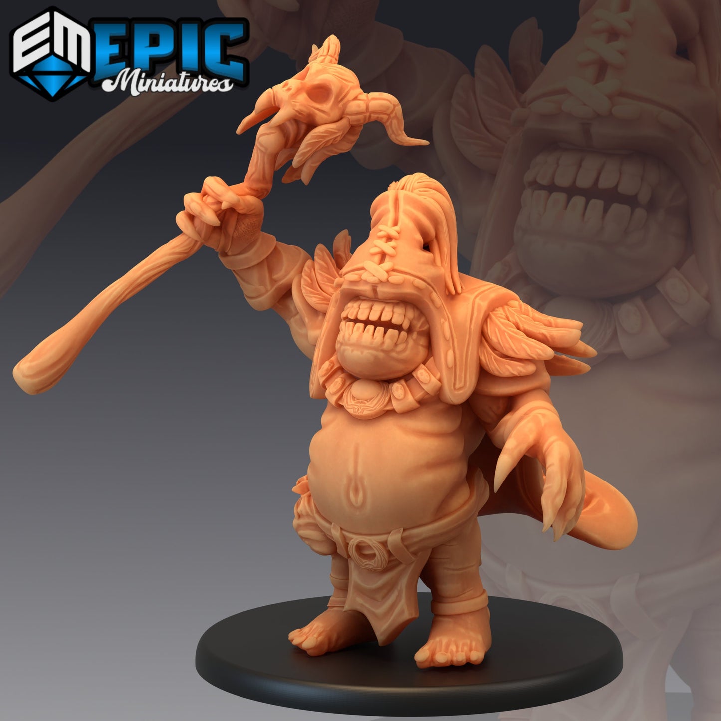 Ogre Warlock Series - Epic Miniatures | Large | Humanoids, Masculine