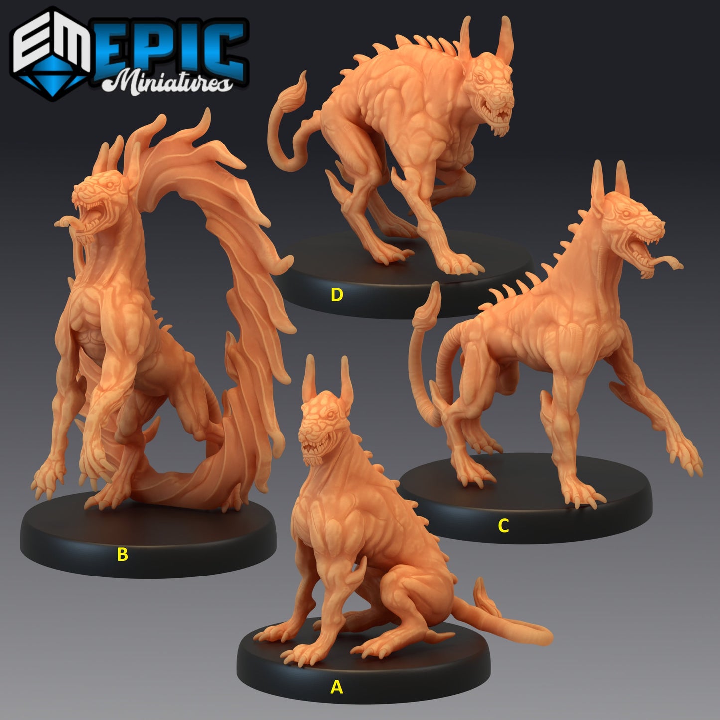 Portal Dog Series - #31 Hour of Demons - Epic Miniatures | Medium | Beast, Masculine