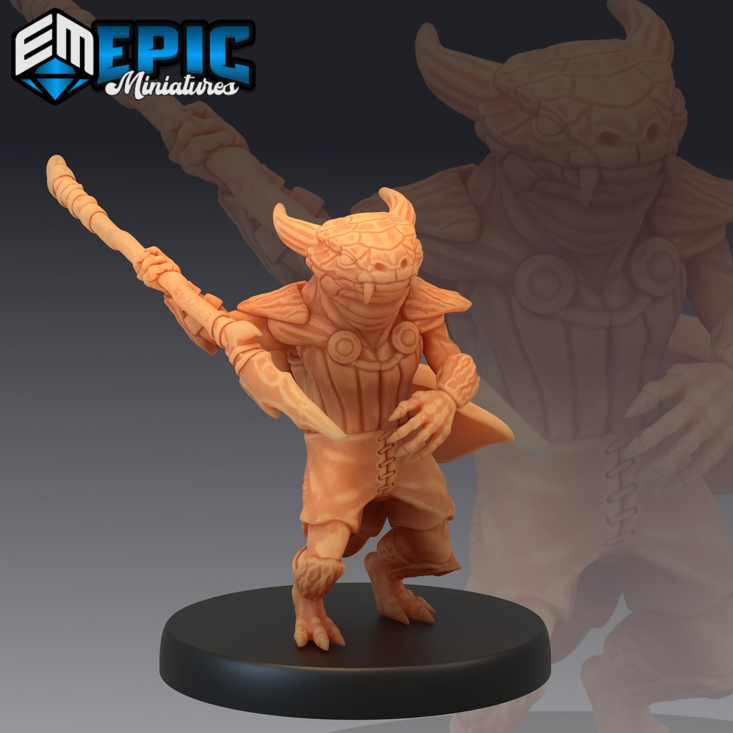 Lizardfolk Series - Epic Miniatures | Medium | Humanoids, Lizard