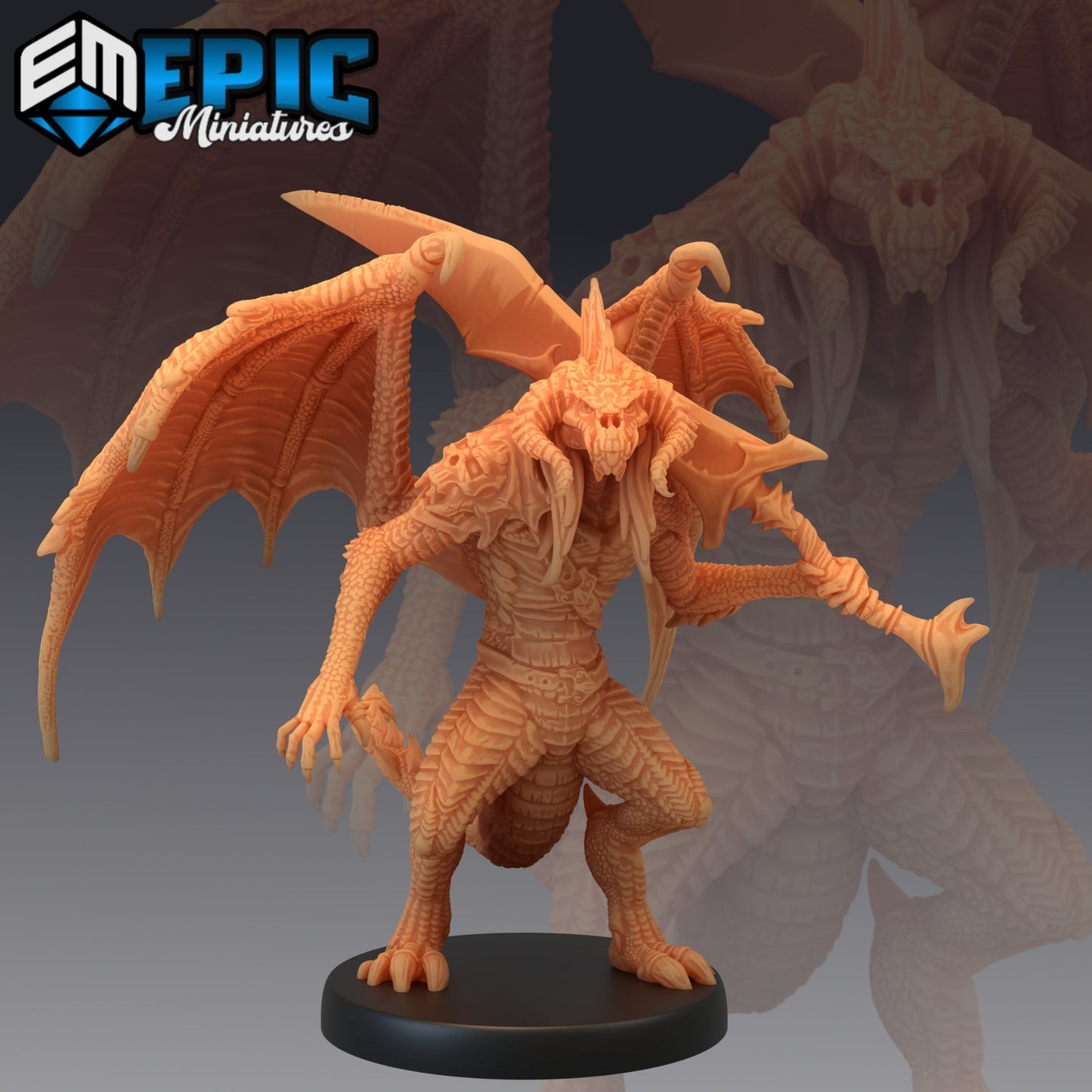 Draconic Demon Black Series - #31 Hour of Demons - Epic Miniatures | Medium | Beast, Masculine, Winged