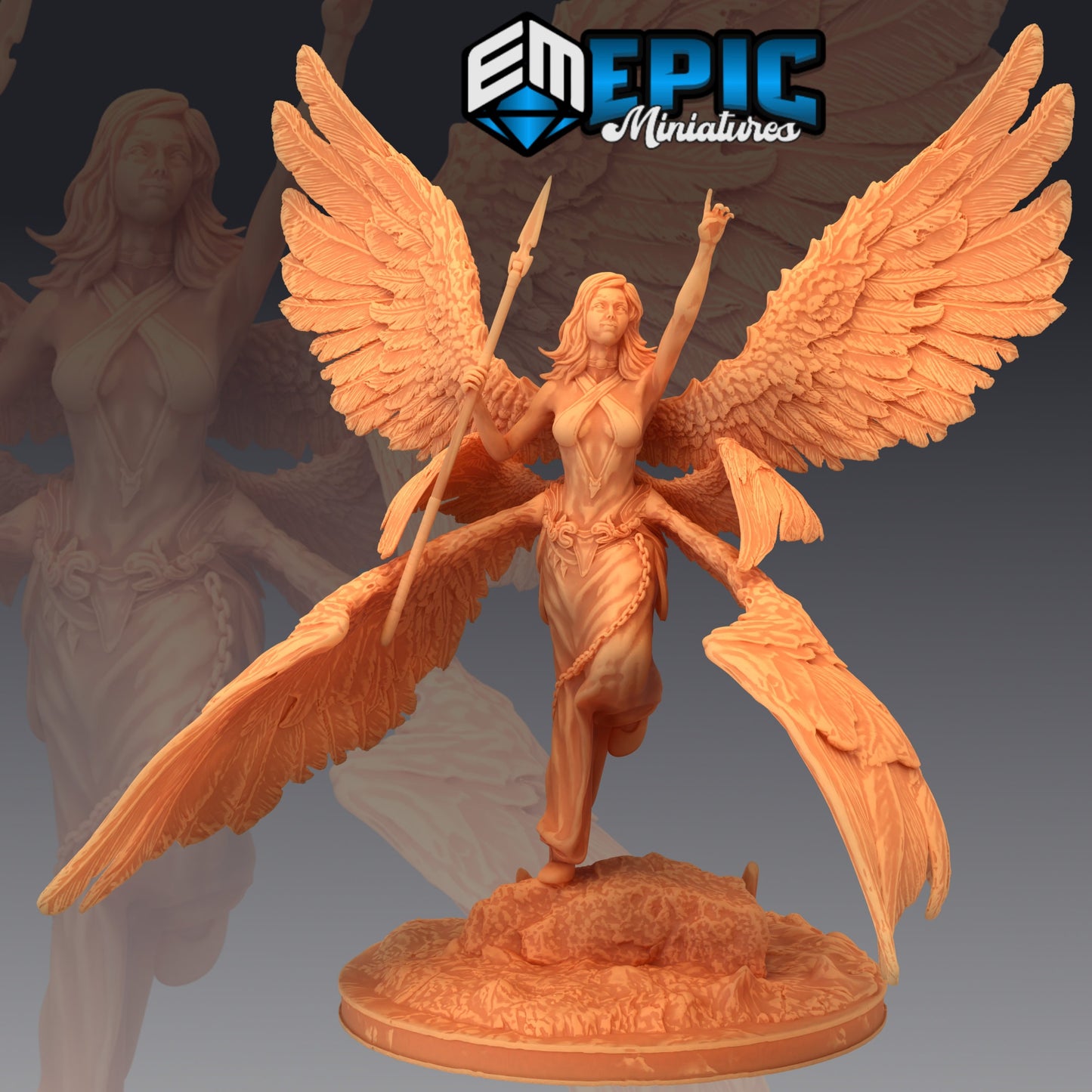 Seraphim Angel Series - Epic Miniatures | Large | Humanoids, Feminine, Winged