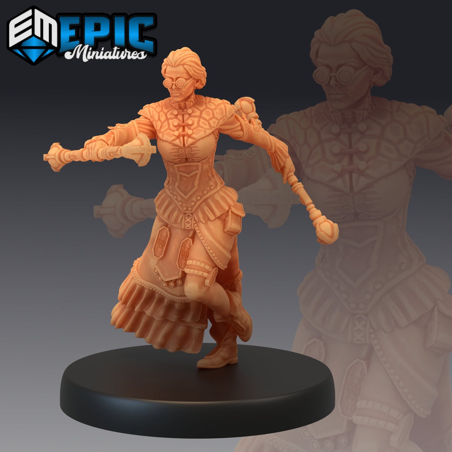 Madame Rever - #45 Steam Constructs - Epic Miniatures | Medium | Human, Feminine