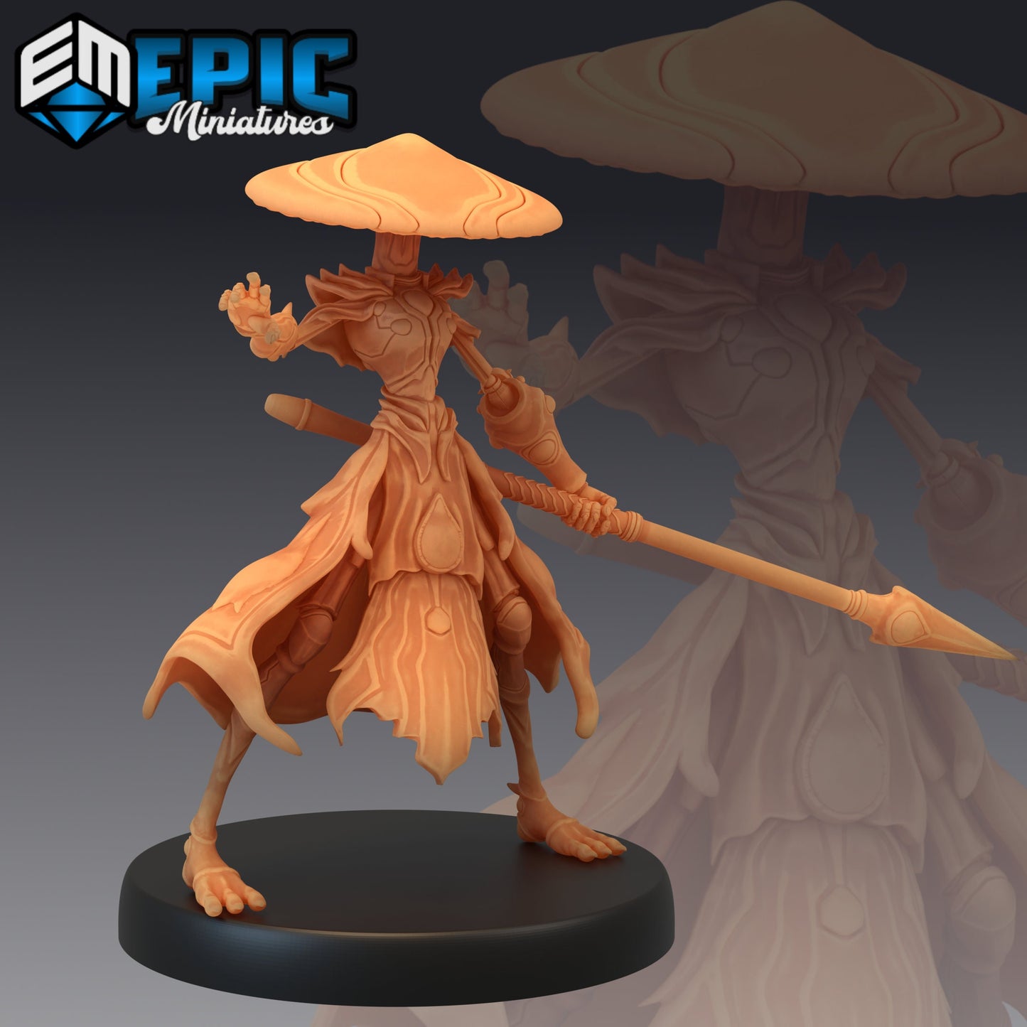 Mushroom Folk - #44 Caves of Despair - Epic Miniatures | Medium | Humanoids