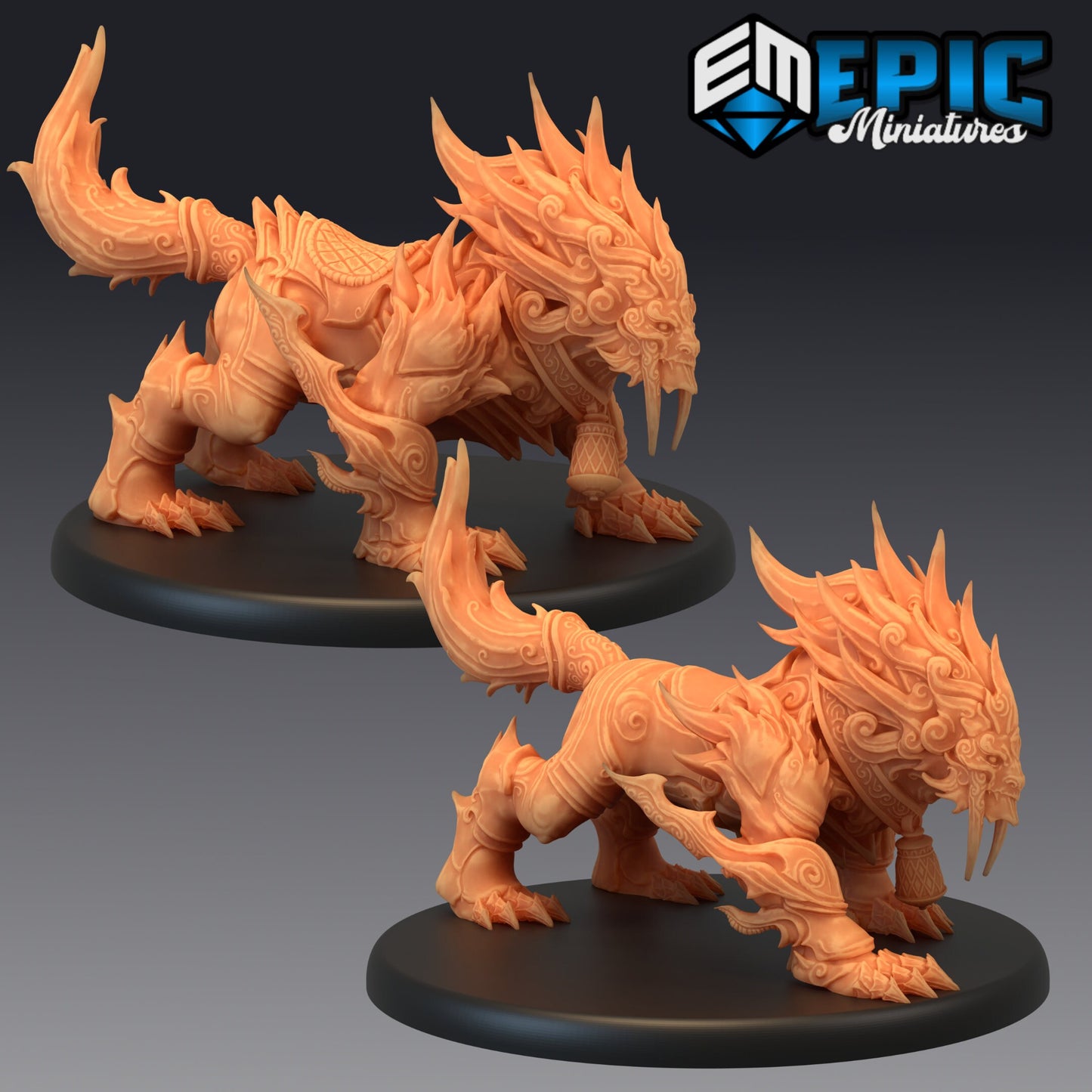 Guardian Fuu Tiger - #43 Yokai Mayhem - Epic Miniatures | Large | Beast