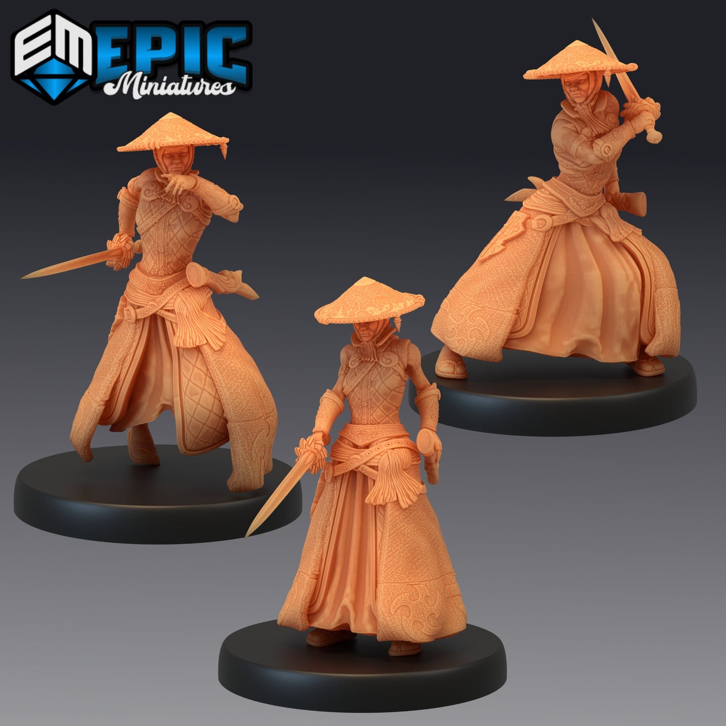 Warrior Monk Female Series - Epic Miniatures | Medium | Human, Feminine