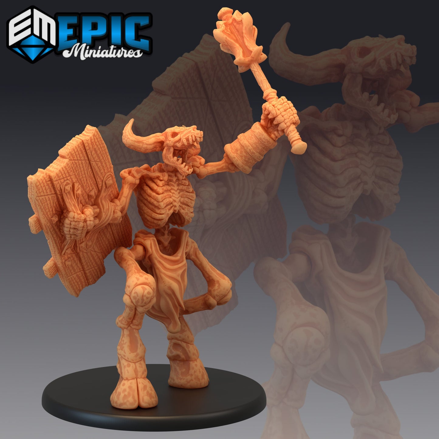 Minotaur Skeleton - #42 Restless Bones - Epic Miniatures | Large | Monstrosity