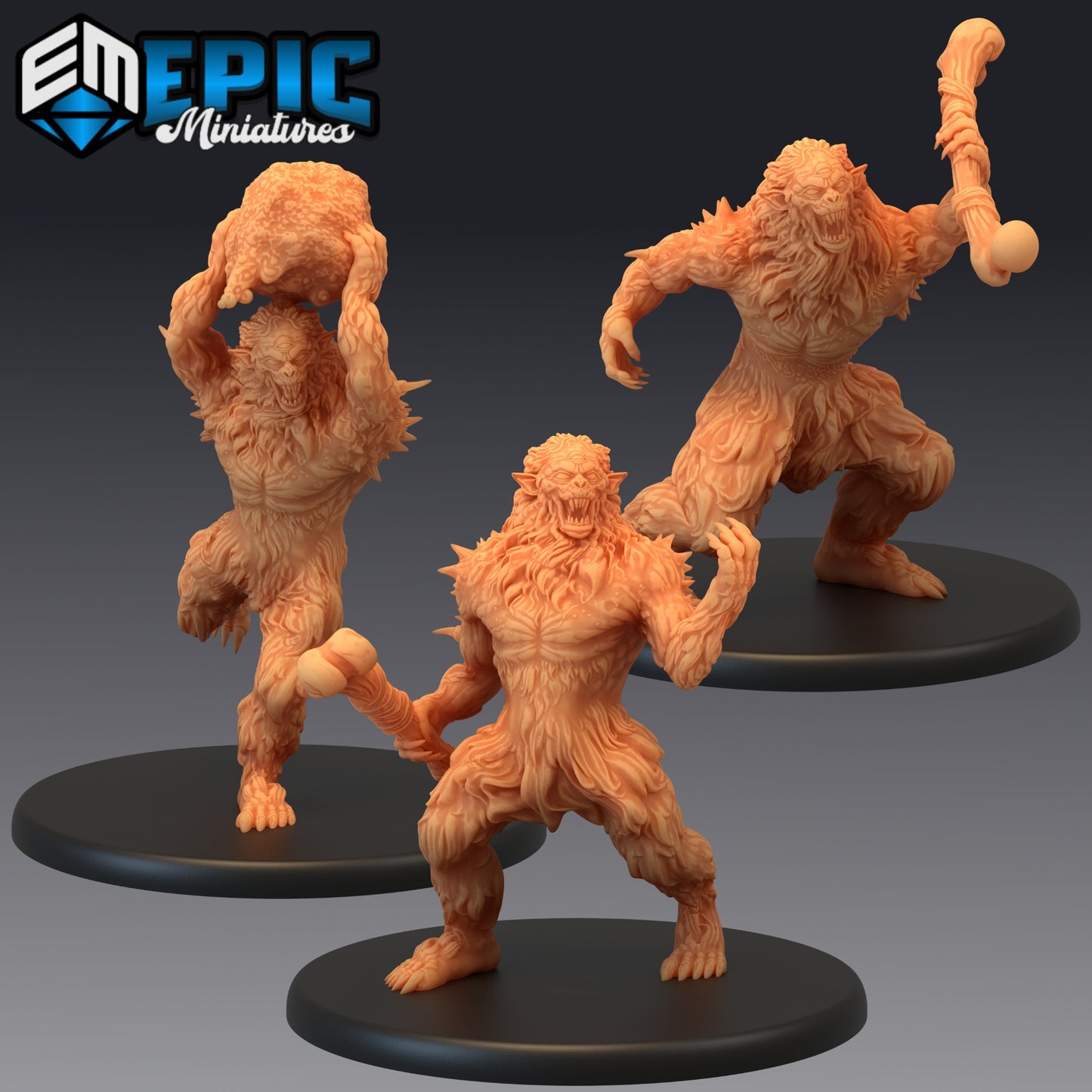 Burrowing Troll Series - Epic Miniatures | Large | Giant