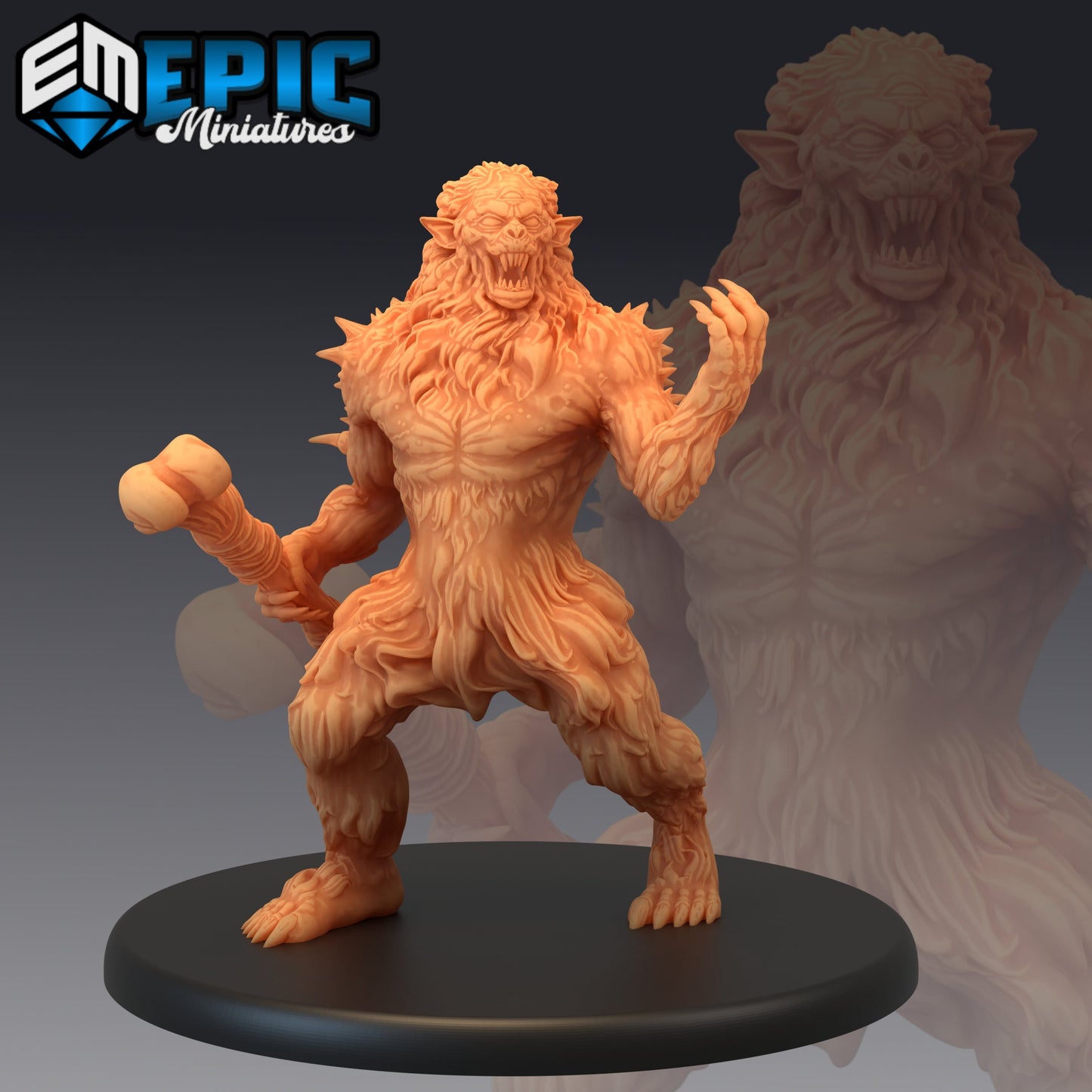 Burrowing Troll Series - Epic Miniatures | Large | Giant