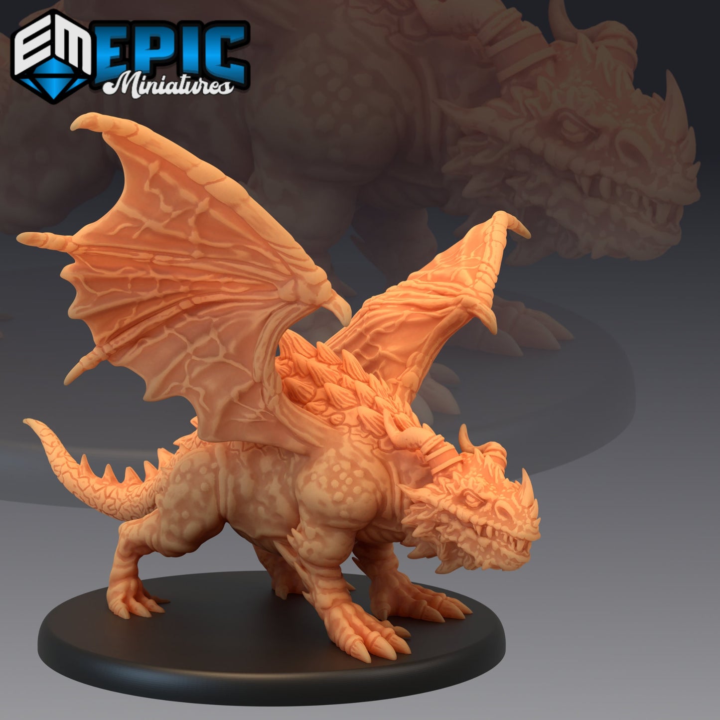 Cave Dragon Series - #44 Caves of Despair - Epic Miniatures | Large | Dragon
