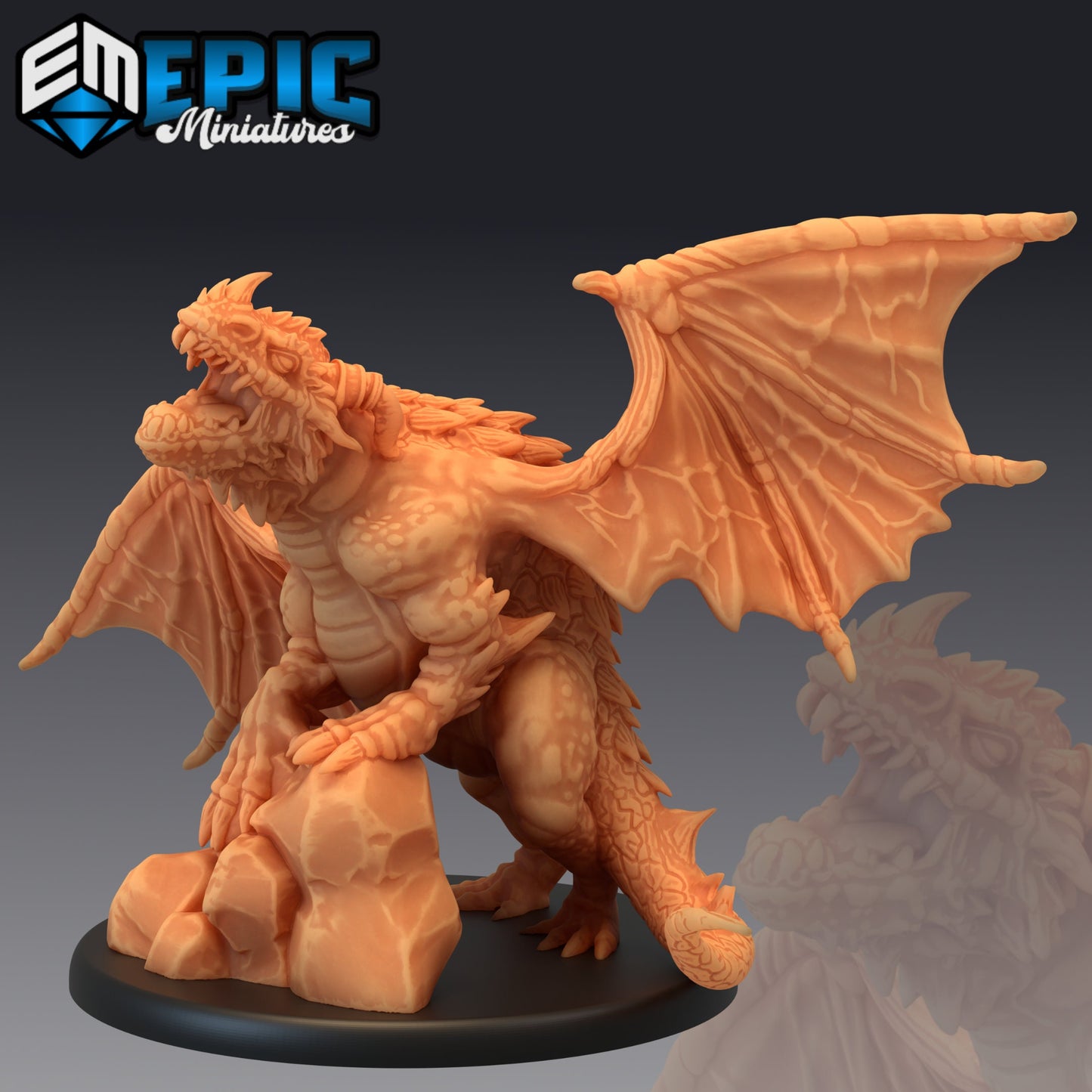 Cave Dragon Series - #44 Caves of Despair - Epic Miniatures | Large | Dragon