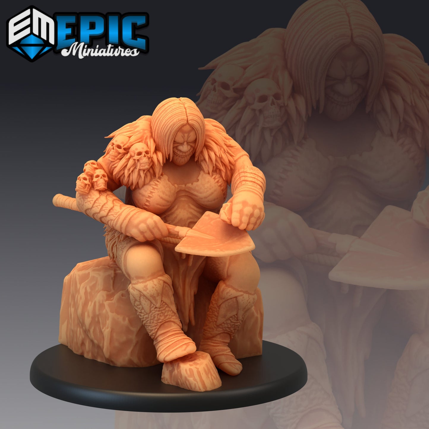 Ogre - #44 Caves of Despair - Epic Miniatures | Large | Giant, Feminine
